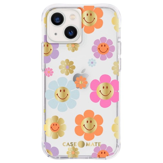 Husa Case Mate Tough Print retro flowers Apple iPhone 13 Mini, transparent (Case Mate, iPhone 13 Mini) by www.silkase.ro Husa Case Mate Tough Print retro flowers Apple iPhone 13 Mini, transparent (iPhone 13 Mini, CM047532) by www.silkase.ro